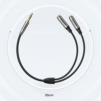 aUX 3,5 mm mini lizdo ilgintuvas 0,2 m juodas (AV191 50253)
