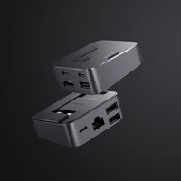 Daugiafunkcinis C tipo USB šakotuvas - USB 3.0 / RJ45 / HDMI / C tipo USB / Thunderbolt , skirtas MacBook Pro pilkos spalvos (S-H121 Gray)