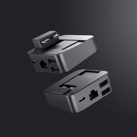 Daugiafunkcinis C tipo USB šakotuvas - USB 3.0 / RJ45 / HDMI / C tipo USB / Thunderbolt , skirtas MacBook Pro pilkos spalvos (S-H121 Gray)