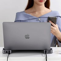 Daugiafunkcinis C tipo USB šakotuvas - USB 3.0 / RJ45 / HDMI / C tipo USB / Thunderbolt , skirtas MacBook Pro pilkos spalvos (S-H121 Gray)
