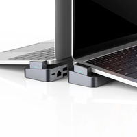 Daugiafunkcinis C tipo USB šakotuvas - USB 3.0 / RJ45 / HDMI / C tipo USB / Thunderbolt , skirtas MacBook Pro pilkos spalvos (S-H121 Gray)