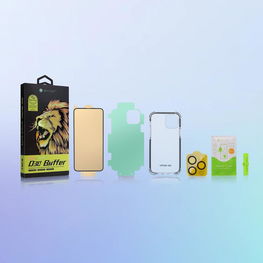 Bestsuit 6in1 rinkinys iPhone 11 Pro Max dėklui / lanksčiam grūdintam stiklui / Plėvelėi ant galinės dalies / kameros stiklui / šluostėms / aplikatoriui (D30 Buffer)