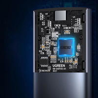 Kietojo disko įlanka M.2 B-Key SATA 3.0 5Gb/s pilka + C tipo USB kabelis (CM400)