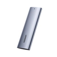Kietojo disko įlanka M.2 B-Key SATA 3.0 5Gb/s pilka + C tipo USB kabelis (CM400)