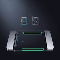 2,5 SATA 3.0 6Gb/s standžiojo disko kišeninis korpusas pilkas + USB - C tipo USB 0,5 m kabelis (CM300)