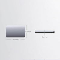2,5 SATA 3.0 6Gb/s standžiojo disko kišeninis korpusas pilkas + USB - C tipo USB 0,5 m kabelis (CM300)