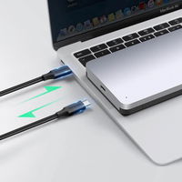 2,5 SATA 3.0 6Gb/s standžiojo disko kišeninis korpusas pilkas + USB - C tipo USB 0,5 m kabelis (CM300)