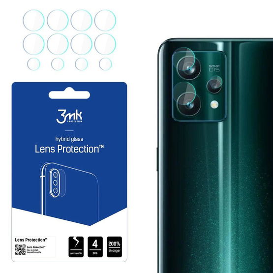 3MK Lens Protect Realme 9 Pro + Fotoaparato objektyvo apsauga 4 vnt.