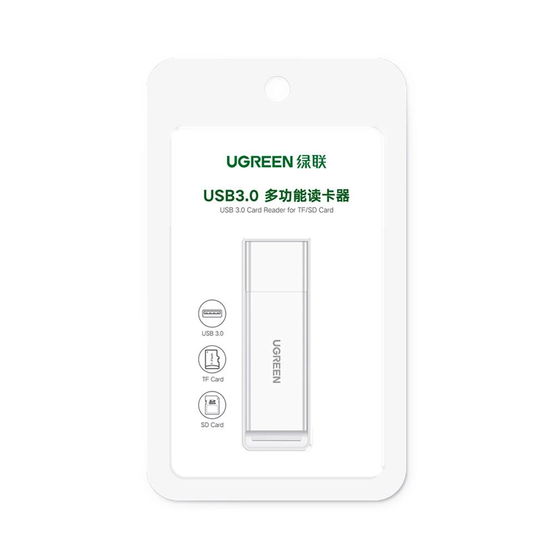 Nešiojamasis TF/SD kortelių skaitytuvas, skirtas USB 3.0, juodas (CM104)