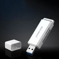Nešiojamasis TF/SD kortelių skaitytuvas, skirtas USB 3.0, juodas (CM104)