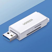 Nešiojamasis TF/SD kortelių skaitytuvas, skirtas USB 3.0, juodas (CM104)