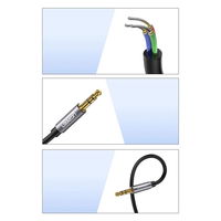 AUX mini lizdo 3,5 mm 1,5 m mėlynos spalvos (AV118)