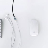 AUX mini lizdo 3,5 mm 1,5 m mėlynos spalvos (AV118)