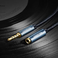 AUX mini lizdo 3,5 mm 1,5 m mėlynos spalvos (AV118)