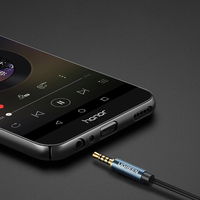 AUX mini lizdo 3,5 mm 1,5 m mėlynos spalvos (AV118)