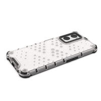 Honeycomb case armored cover with gel frame Oppo A76 / Oppo A36 / Realme 9i transparent