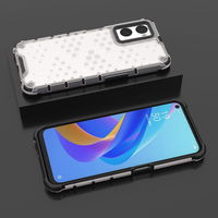 Honeycomb case armored cover with gel frame Oppo A76 / Oppo A36 / Realme 9i transparent