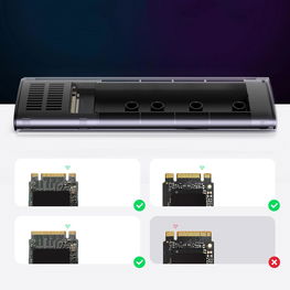 M.2 SSD Drive Enclosure USB 3.2 Gen 2 (SuperSpeed USB 10 Gbps) gray (CM400 90264)