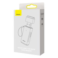 Baseus Lite serijos adapteris SD / TF USB kortelių skaitytuvas pilkos spalvos (WKQX060013)