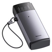 Baseus Lite serijos adapteris SD / TF USB kortelių skaitytuvas pilkos spalvos (WKQX060013)