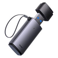 Baseus Lite serijos adapteris SD / TF USB kortelių skaitytuvas pilkos spalvos (WKQX060013)