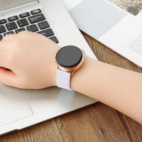 Silikono dirželis TYS išmaniųjų laikrodžių juosta universali 20 mm raudona