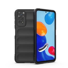 Xiaomi Redmi Note 11 lankstus šarvuotas dangtelis juodas