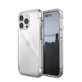 Raptic X-Doria Air dėklas iPhone 14 Pro šarvuotas dangtelis sidabrinis