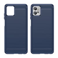 Anglies dėklas, skirtas Motorola Moto G32 lankstus silikoninis anglies dangtelis, mėlynas