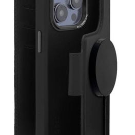 nuimama piniginė – su MagSafe suderinamas apsauginis odinis dėklas, skirtas iPhone 14 Pro Max (juodas)