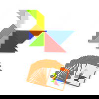 Tangram Medinės dėlionės žaidimas Dėlionės blokai