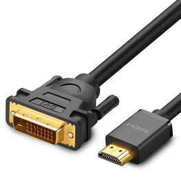 bi-directional cable HDMI - DVI 2m black (HD106)