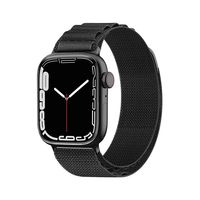 Dirželis su Alpine plieno sagtimi, skirtas Apple Watch 38/40/41 mm - juodas
