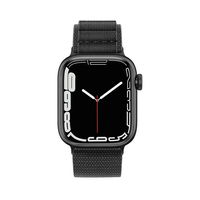 Dirželis su Alpine plieno sagtimi, skirtas Apple Watch 38/40/41 mm - juodas