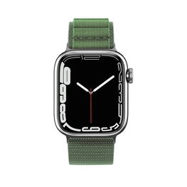 Dirželis su Alpine plieno sagtimi, skirtas Apple Watch 38/40/41 mm - žalias