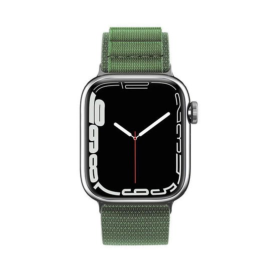 Dirželis su Alpine plieno sagtimi, skirtas Apple Watch 38/40/41 mm - žalias