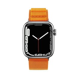 Dirželis su Alpine plieno sagtimi, skirtas Apple Watch 38/40/41 mm - oranžinis