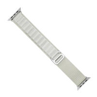 Dirželis su Alpine plieno sagtimi, skirtas Apple Watch 38/40/41 mm - sidabrinis