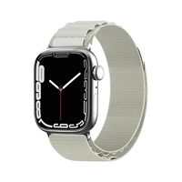 Dirželis su Alpine plieno sagtimi, skirtas Apple Watch 38/40/41 mm - sidabrinis