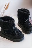 Šilti vaikiški sniego batai juodi Asija
