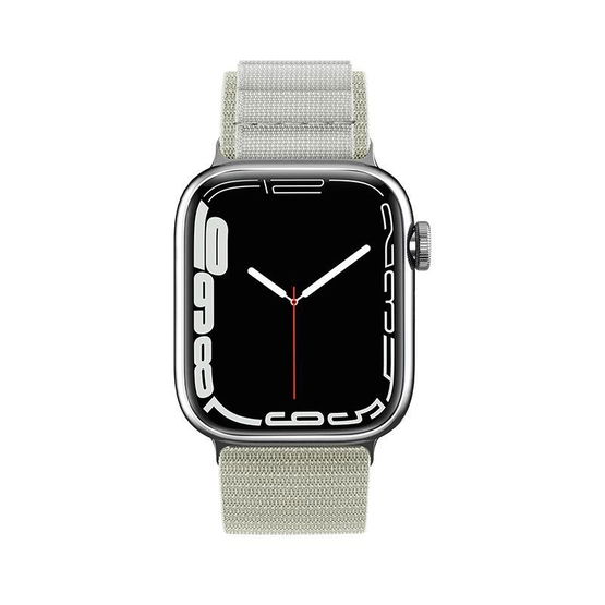 Alpine dirželis su plienine sagtimi, skirtas Apple Watch 42/44/45/49 mm - sidabrinis