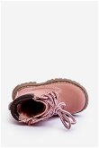 Vaikiški Traperio batai su užtrauktuku Pink Bansi