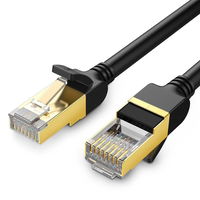 Kabelis Ethernet sujungimo kabelis RJ45 Cat 7 STP LAN 10Gbps 2m juodas (11269)