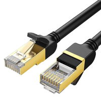 Kabelis Ethernet sujungimo kabelis RJ45 Cat 7 STP LAN 10Gbps 2m juodas (11269)