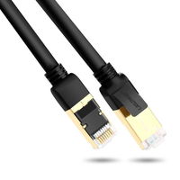 Kabelis Ethernet sujungimo kabelis RJ45 Cat 7 STP LAN 10Gbps 2m juodas (11269)