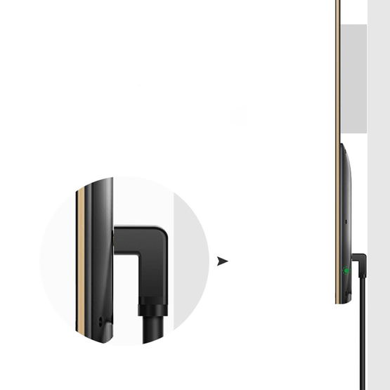 kampinis HDMI kabelis (90°) 4K 2 m juodas (HD103)