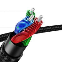 garso kabelis AUX tiesus minijack 3,5 mm 2 m mėlynas (AV112)