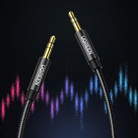 garso kabelis AUX tiesus minijack 3,5 mm 2 m mėlynas (AV112)