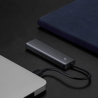 USB šakotuvas - 4x USB 3.2 Gen 1 su micro USB maitinimo prievadu, pilkos spalvos (CM219 50985)