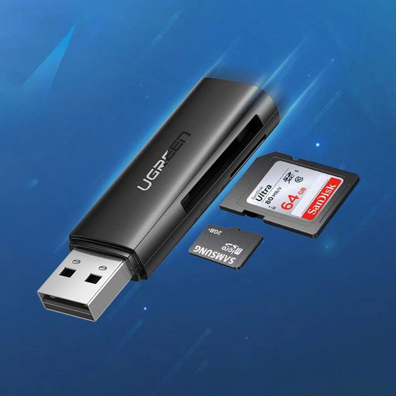 CM264 USB 3.0 SD/TF kortelių skaitytuvas - juodas